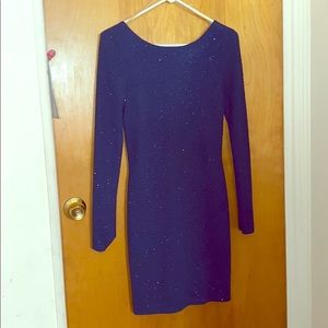 Blue body con dress